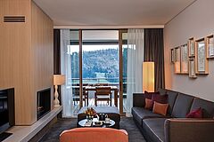 Alpine Suite Living Room Buergenstock Waldhotel