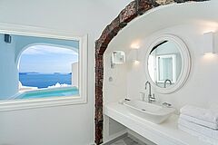 Badezimmer Santorin Canaves Oia Suites