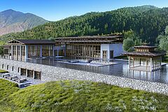Thimphu Pool Six Senses Bhutan