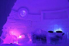 Schlafzimmer Eis Snow Hotel