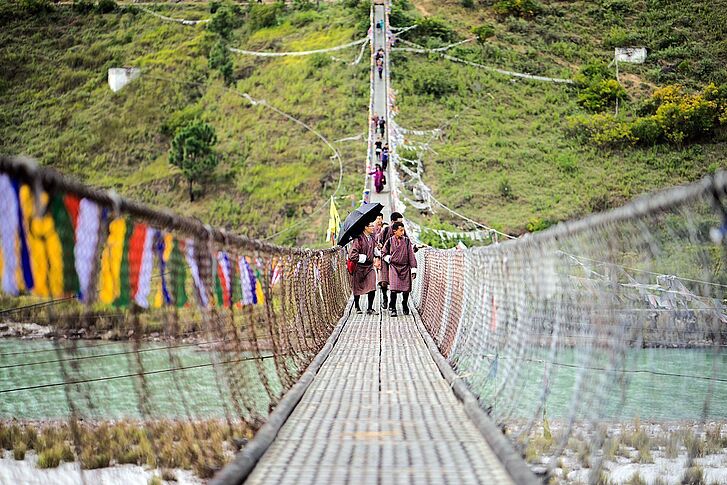 Punakha Suspension Bridge Six Senses Bhutan