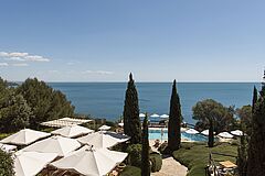 The swimmingpool at Hotel Il Pellicano in Porto Ercole