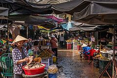 Market in Tan Chau Mekong The Jahan