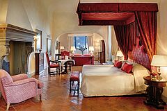 Italien Florenz Belmond Villa San Michele Himmelbett