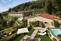 Pool Garten Italien Florenz Belmond Villa San Michele