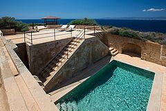 Spanien Mallorca Cap Rocat Poolview