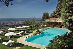 Sonnenschirme Italien Florenz Belmond Villa San Michele