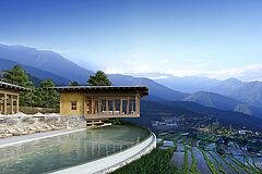 Punakha Pool Six Senses Bhutan