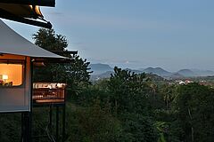 Hilltop Tent Aussenansicht Rosewood Luang Prabang 