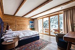 Schlafzimmer Winter Arula Chalet N° 1