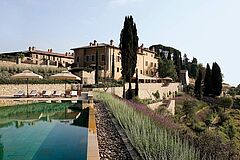 Toskana Rosewood Castiglion del Bosco Italien Poollandschaft