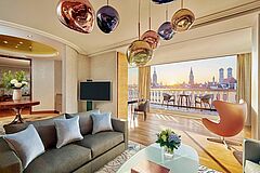 Presidential Suite Living Room - Mandarin Oriental Muenchen