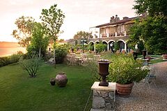 Italien Toskana Borgo Santo Pietro Gartenanlage