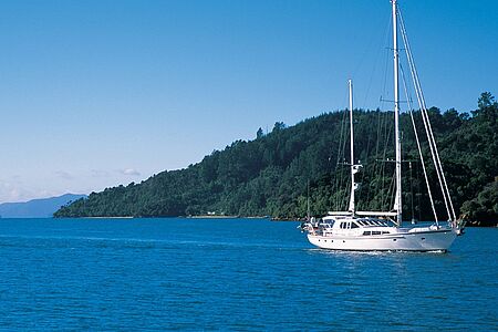 Tagesausflug zu den Cavalli Inseln Auf einem 15m langen Segelkutter geht es zu den unbewohnten subtropischen Cavalli Inseln. Mit etwas Glück entdecken Sie Delphine, Zwergpinguine, Sturmtaucher, Basstölpel, Seeschwalben und weitere Tiere. An Bord erwarten Sie ein Gourmetmittagessen und Zeit zum Träumen. Jenseits können Sie schnorcheln oder am Strand entlang spazieren.