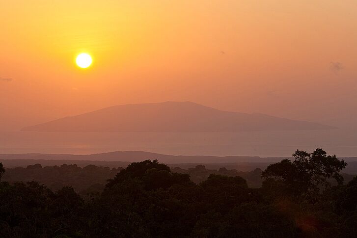 Sonnenuntergang Galapagos Safari Camp