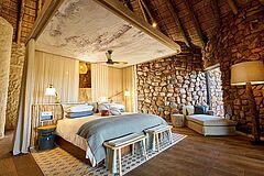 Motse Legae Schlafzimmer Tswalu Kalahari Reserve