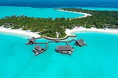 Water Villa Pool Vogelperspektive One & Only Reethi Rah