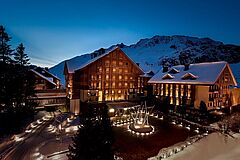 Schweiz The Chedi Andermatt Vogelperspektive