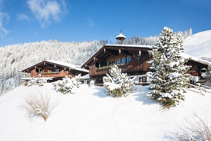 Winter Österreich Alpbach Luxus-Chalet Bischofer Alm