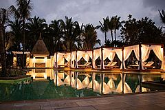 La Pointe Pool Dusk One&Only Le Saint Geran Mauritius