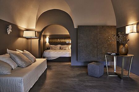 Master Suite (ca. 45 - 50 qm) In den wundervollen Master Suiten vereinen sich afrikanische Emotionen mit geschicktem Design. Die Terrassen bieten Ihnen extra viel Privatsphäre und einzigartige Landschaftsausblicke.