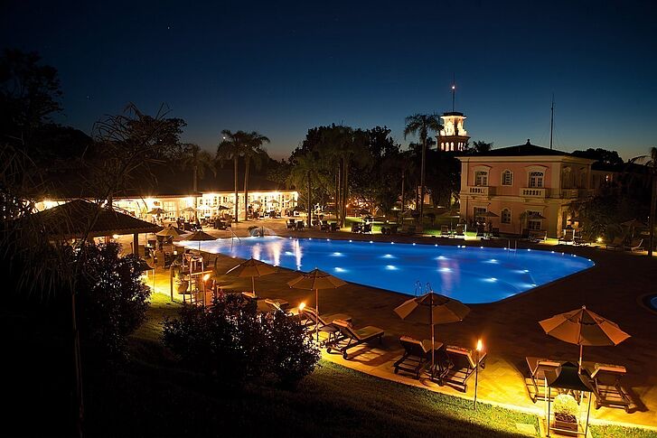 Pool Area at Night Belmond Hotel Das Cataratas