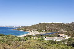 Panorama View Sardinien L Ea Bianca Italien