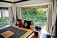 Thailand Banyan Tree Phuket Spa Sanctuary Schlafzimmer