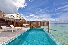 Premier Water Villa mit Pool Conrad Maldives