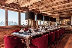 Dinnertable Österreich Kitzbühel Hahnenkamm Lodge