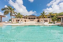 Grenadines Mustique Villas Palmen Pool
