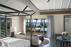 Beach Villa Bedroom InterContinental Maamunagau Resort