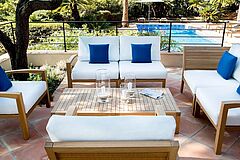 Balkon St. Tropez La Reserve Ramatuelle Hotel & Spa Garten