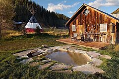 Dunton Store Cabin Outside Pool Dunton Hot Springs