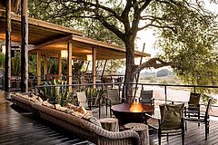 Außenrestaurant Singita Ebony Afrika