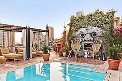 Rooftop Pool The NoMad Hotel Los Angeles