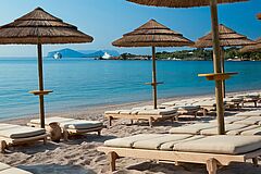 Strandliegen Sardinien Hotel Romazzino Italien