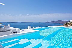 Infinity Pool Santorin Canaves Oia Hotel