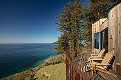 Upper Coast House Deck Post Ranch Inn Big Sur