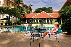 Innenhof Raffles Hotel Le Royal