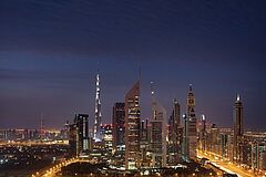 Skyline Dubai Jumeirah Emirates Towers