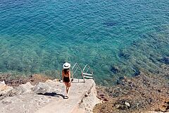 Spanien Mallorca Cap Rocat Meergang