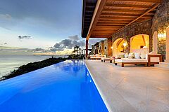 Night Pool Grenadines Mustique Villas
