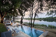 Outdoor Living Area &Beyond Matetsi River Lodge