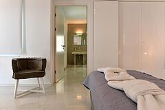 Schlafzimmer Villa N°3 auf Paros