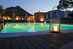 Pool Night Hotel Can Simoneta