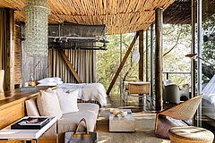 Schlafzimmer Singita Lebombo Afrika