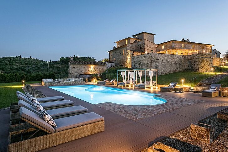 Abend Pool Vitigliano Tuscan Relais & Spa