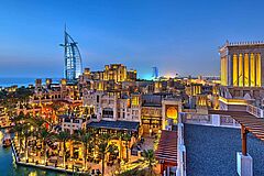 Dubai Jumeirah Mina A Salam, Madinat Jumeirah Ausblick