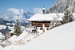 Schnee Österreich Alpbach Luxus-Chalet Bischofer Alm